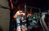 ۲۰ ساعت تلاش بی‌نتیجه ماند؛ شناور خارک در پی آتش‌سوری غرق شد