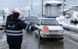 برف و باران در جاده‌های ۲۰ استان کشور/ انسداد جاده چالوس و آزادراه تهران-شمال