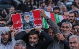 تشییع پیکر دو شهید حادثه تروریستی حرم شاهچراغ (ع) با حضور گسترده مردم شیراز