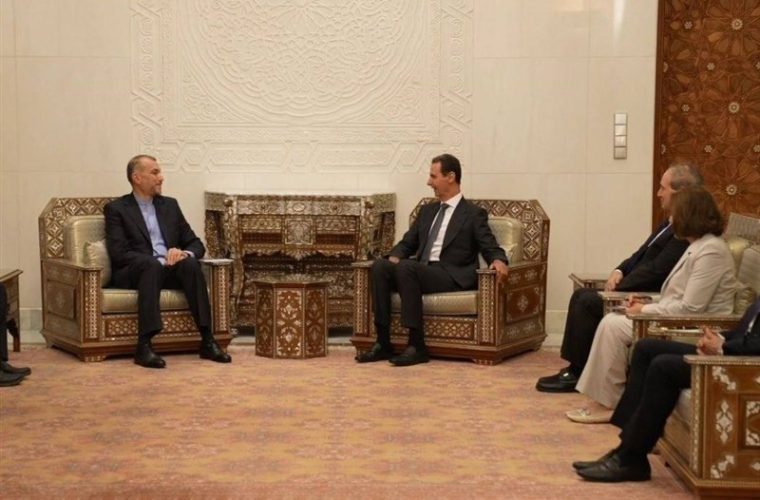 دیدار امیرعبداللهیان با رئیس‌جمهور سوریه